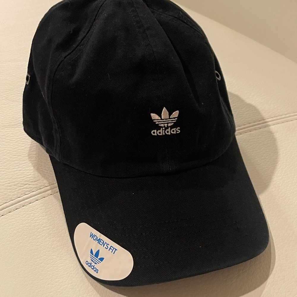 Adidas Black Cap with White Logo